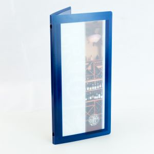 Slim Blue Crystal Menus (IT680W)