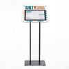 custom menu display, menu display cases, illuminated restaurant menu, illuminated display stand, menu dispplay stands, custom display stand.