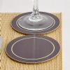 Round Brown Melamine Coasters (IT811)