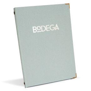 Buckley Buckram style customisable menu covers & holders from Menushop.