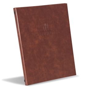 Faux Leather Menu A4 Burgundy - Pack 10 - SI02