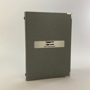 A5 Ashmore Grey  Menu Covers - pack 10 - Si43