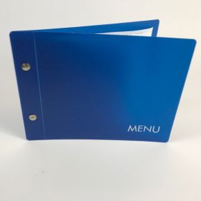 A5 Sparkly Blue Screw Fix Menus - SI50