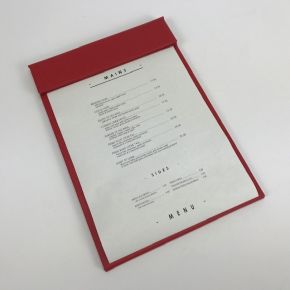 A5 Red Buckley Magnetic Menu Boards SI54