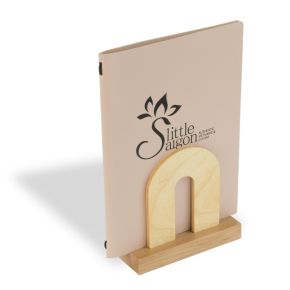 Arch Wooden Menu Holder