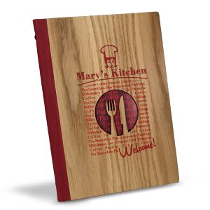 Wood Cutout Menus