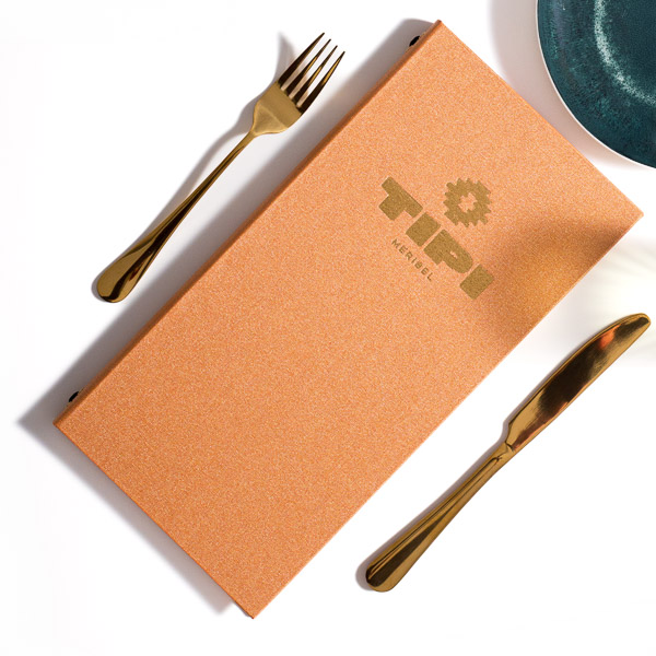 Buckley Buckram style customisable menu covers & holders from Menushop.